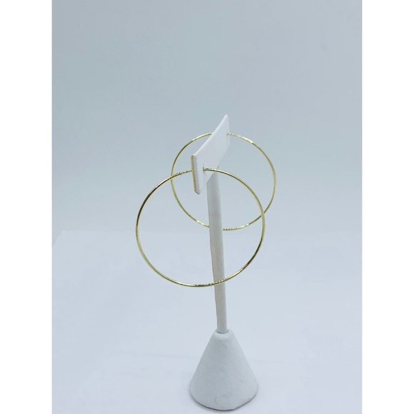 10k Gold hoop Earrings Women - Picture 2 of 8